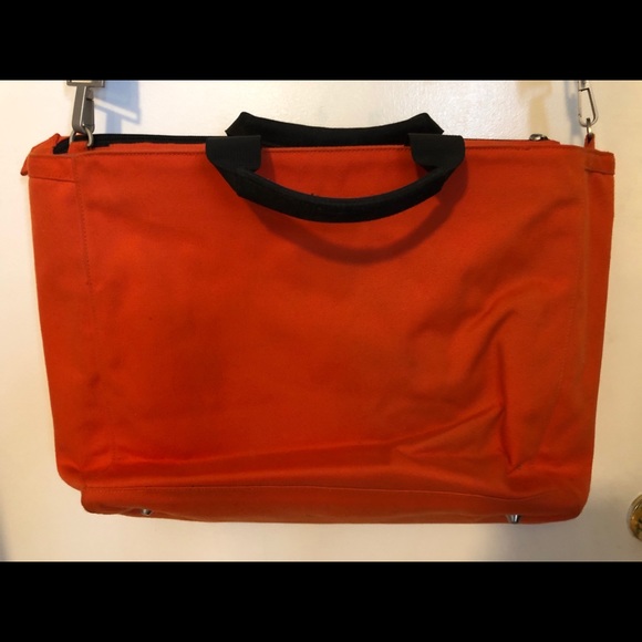 Jack Spade Bags Jack Spade Orange Canvas Messengertote Bag Poshmark